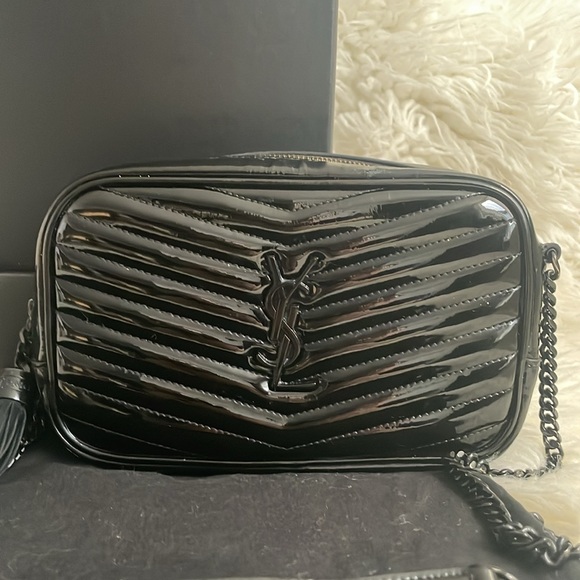 YSL Mini Lou Patent Leather Crossbody Bag - Picture 3 of 17